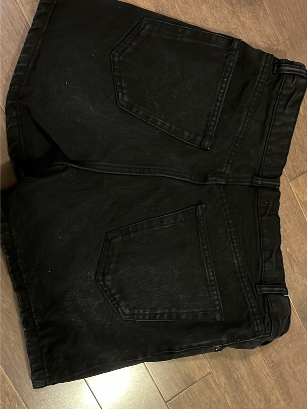 Zara Women’s Black Relaxed Denim Shorts